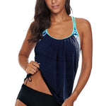 Printed Lined Tankini Swimsuit