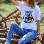 Merry Christmas Santa Clause Print Short Sleeve Graphic Tee