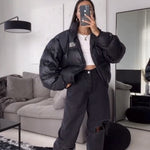 Women Clothing High Waist Straight Cool Black Loose Denim Trousers Draping Ripped Hot Girl Sneakers Mopping Floor Daddy Pants