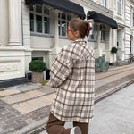 Women Clothing High Waist Straight Loose Brown Denim Trousers Draping Chocolate Street Hot Girl Sneakers Pants