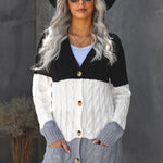 Button Pocket Knit Cardigan
