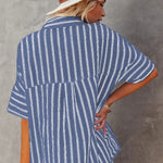 Pocketed Striped Shirt