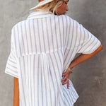 Pocketed Striped Shirt