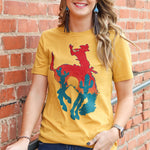 Letter Graphic Print Short Sleeve Tee