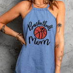 Halter Neck Denim Tank Top