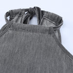 Halter Neck Denim Tank Top