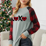 Buffalo Plaid Long Sleeve Sweatshirt