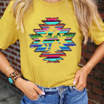Letter Graphic Print Short Sleeve Tee