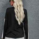 Long Sleeve Top with Leopard Print