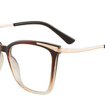 EP Glasses TR90 material square frame glasses metal foot wire anti-blue lens myopia lens frame