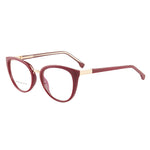 EP Personality trend retro lady cat eye personality anti blue light flat lens frame new optical lens