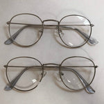 EP New Designer Woman Glasses Optical Frames Metal Round Glasses Frame Clear lens Eyeware Black Silver Gold Eye Glass