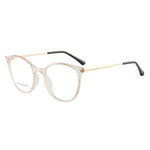 EP Anti-blue glasses European and American flat mirror cat eye glasses TR frame
