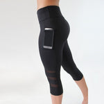 EP Calf-length Pants Capri Pant Sport leggings Women Fitness Yoga Gym High Waist Legging Yoga Pants