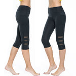 EP Calf-length Pants Capri Pant Sport leggings Women Fitness Yoga Gym High Waist Legging Yoga Pants