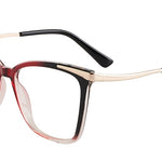EP Glasses TR90 material square frame glasses metal foot wire anti-blue lens myopia lens frame