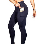 EP High Waist Leggings Push Up Fitness Legging Female Elastic Sexy Bodybuilding Pants Workout Women Leggings With Phone Pocket
