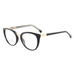 EP Personality trend retro lady cat eye personality anti blue light flat lens frame new optical lens