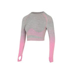 EP Sport Set Women Seamless Yoga Set Women Gym Clothes Long Sleeve Ombre Legging set High Waisted Winter Gym Wear Tight Yoga Suit