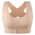 EP Sport Yoga Bra Corrected Seamless Underwear 2-in-1 Gathering Adjustable Front Buckle Underwireless Women Gym Workout Bra