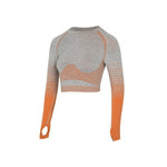 EP Sport Set Women Seamless Yoga Set Women Gym Clothes Long Sleeve Ombre Legging set High Waisted Winter Gym Wear Tight Yoga Suit