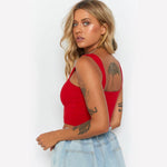 Women Clothing 2021  Summer New Women Fashion T-shirt Sexy Midriff-Baring Top