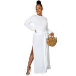 New Solid Color Casual Loose Women  Wear Dress