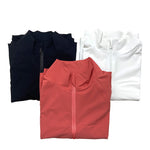 Autumn and Winter Zip-up Shirt Women Girllulu Sports Top Stand Collar Loose Breathable  Fitness Clothes Coat