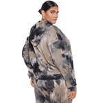 Popular Autumn and Winter New Tie-Dyed Loose Hooded Sweater Plus Size Fashion Casual Set