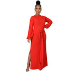 New Solid Color Casual Loose Women  Wear Dress