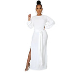 New Solid Color Casual Loose Women  Wear Dress