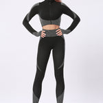 Nylon Nylon Quick-Drying Long Sleeve Fitness Set