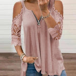 2021  New Hollow-out Camisole Lace Sleeve Knitted Vest Women＇s Top
