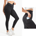 Breasted Yoga Pants Pocket Plus Size Belly Contraction Weight Loss Pants Sports Tight Yoga Shaping Pants