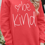 Letter Desert Hat Print Long Sleeve Black Sweatshirt
