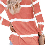 Tie-dye Buttoned Long Sleeve Top