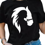 Letter Graphic Print Short Sleeve Tee