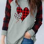 Buffalo Plaid Long Sleeve Sweatshirt