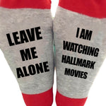 Letter Print Color Block Tube Stockings
