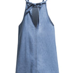 Halter Neck Denim Tank Top