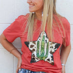 Letter Graphic Print Short Sleeve Tee