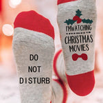 Letter Print Color Block Tube Stockings
