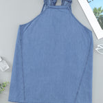 Halter Neck Denim Tank Top