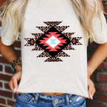 Letter Graphic Print Short Sleeve Tee