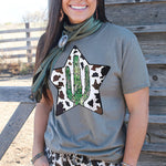 Letter Graphic Print Short Sleeve Tee