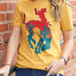 Letter Graphic Print Short Sleeve Tee