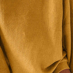 Black Crew Neck Ribbed Oversized Sweatshirt