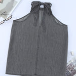 Halter Neck Denim Tank Top