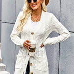 Button Pocket Knit Cardigan