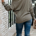 Ribbed Zip Knit Top